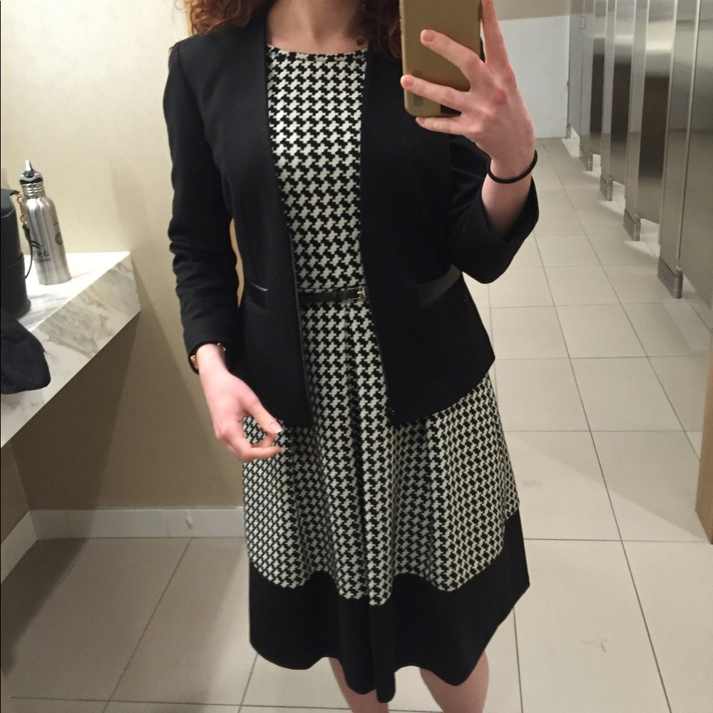 📓Calvin Klein Houndstooth Dress📓
